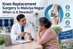 Knee replacement surgery consultation with an orthopaedic specialist in Malviya Nagar